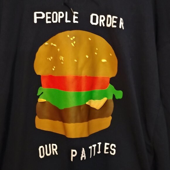 Men's Black XL CPFM X Spongebob X Uniqlo Hoodie Crabby Patty Travis Scott - Picture 1 of 5
